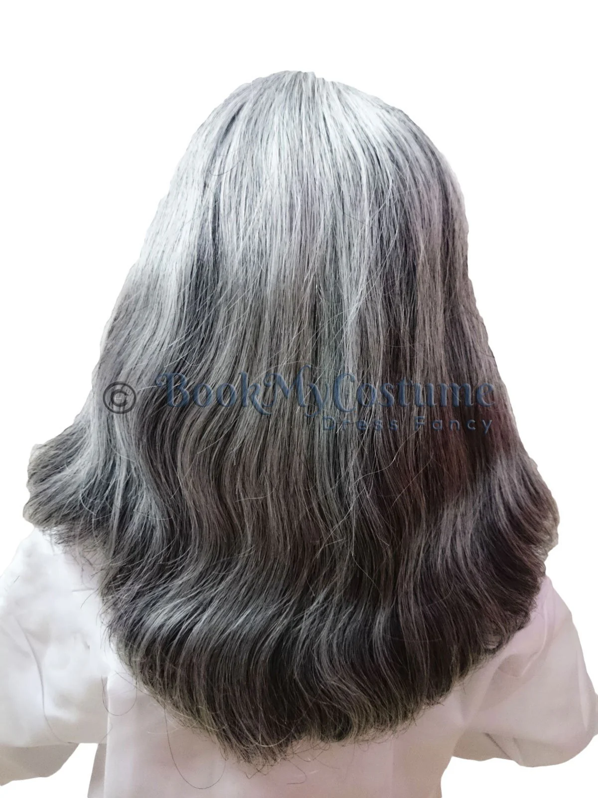 Abdul Kalam & Old Man Grey Hair Wig Adult & Kids Fancy Dress Costume Accessory - Image 6