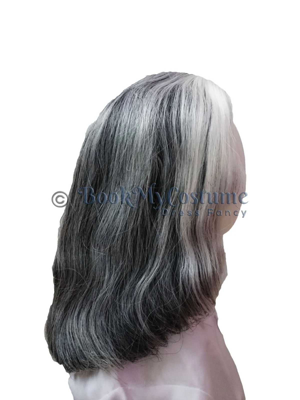 Abdul Kalam & Old Man Grey Hair Wig Adult & Kids Fancy Dress Costume Accessory - Image 7