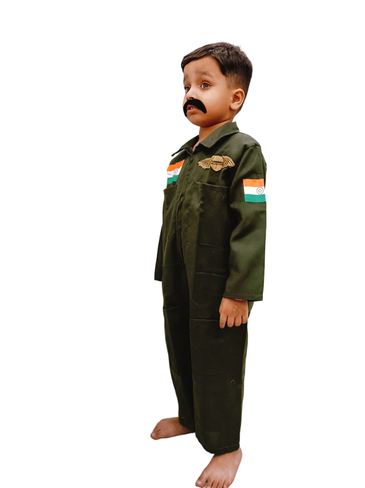 Abhinandan Indian National Hero Air Force Kids Fancy Dress Costume - Image 4