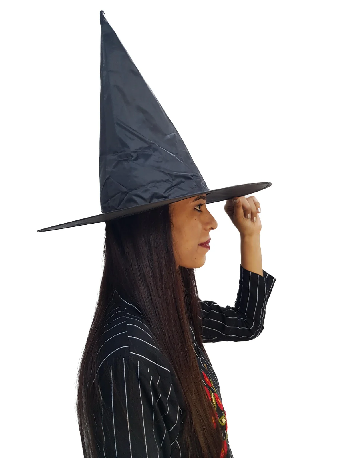 Adults Witch Hat Fancy Dress Costume Accessory for Halloween - Image 3