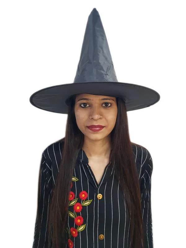 Adults Witch Hat Fancy Dress Costume Accessory for Halloween - Image 5