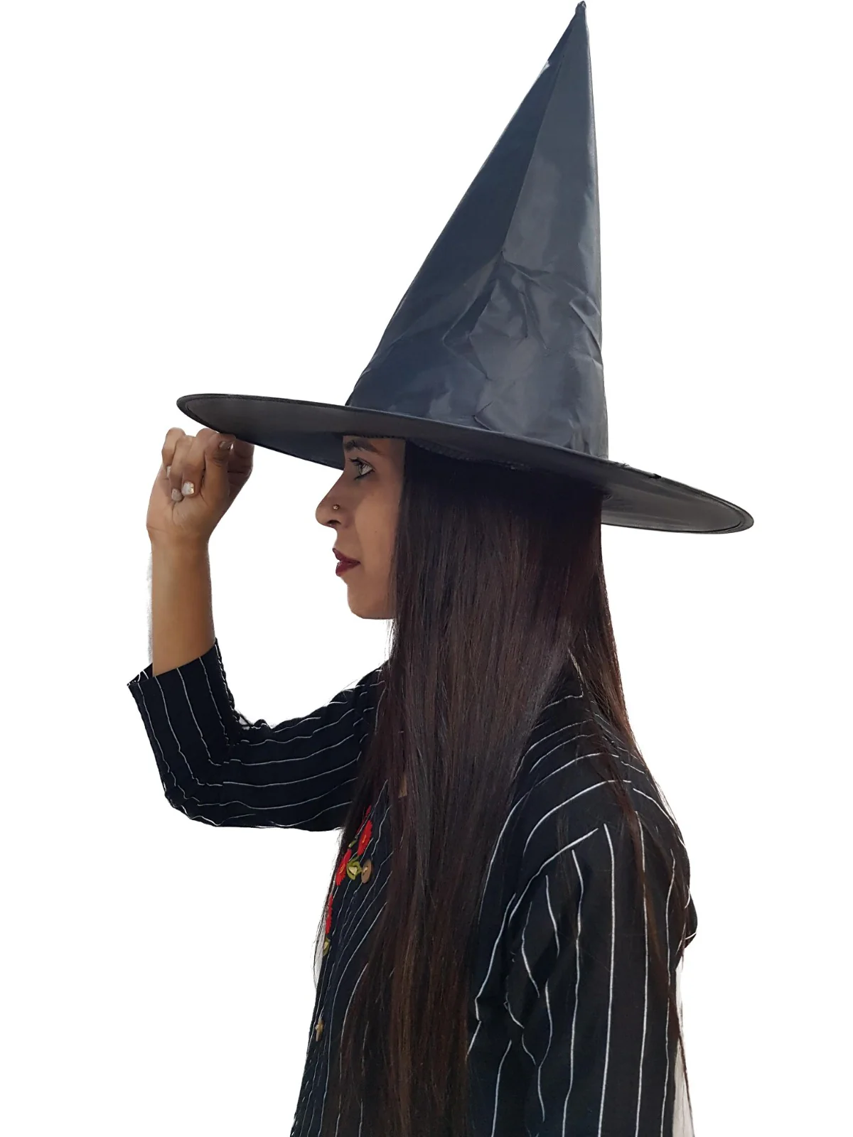 Adults Witch Hat Fancy Dress Costume Accessory for Halloween - Image 8