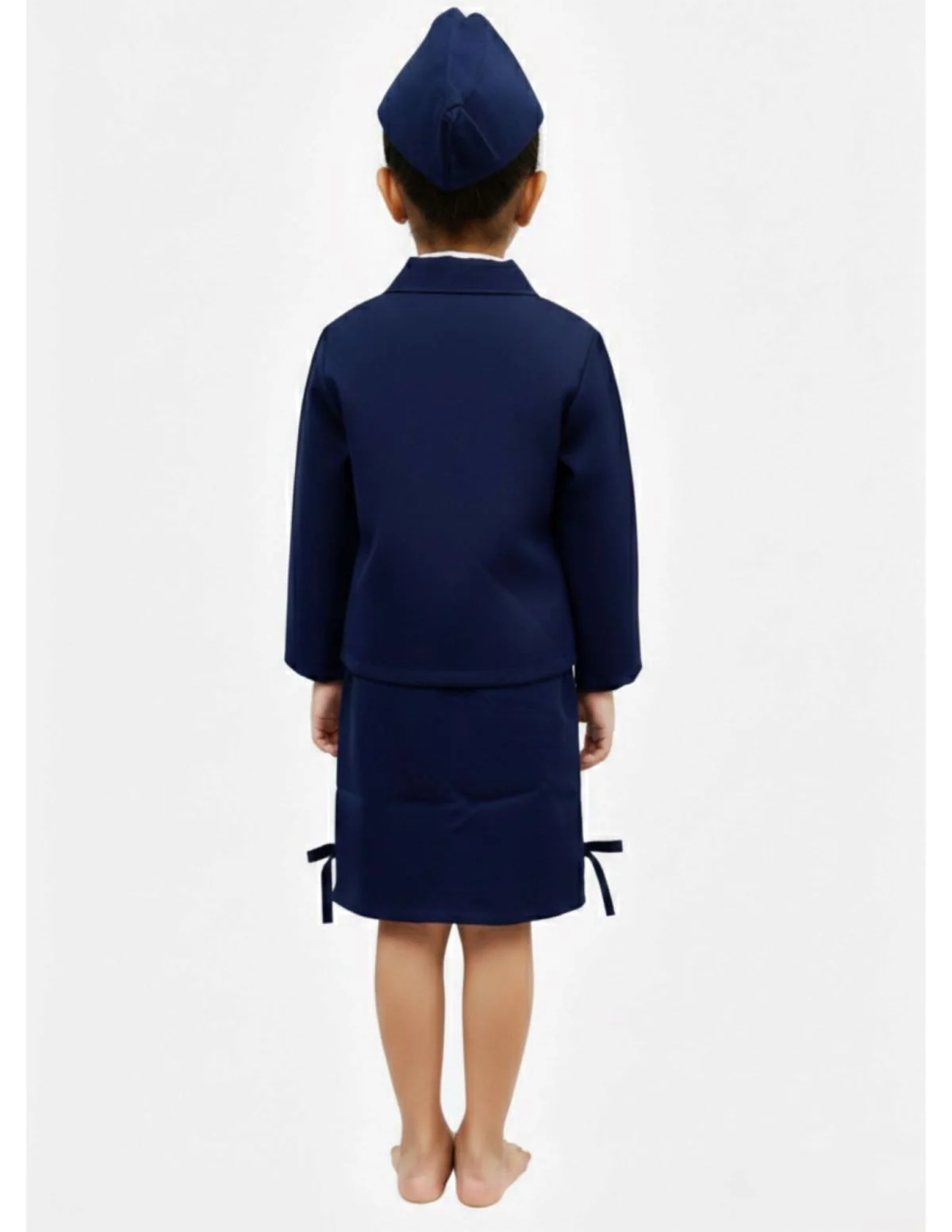 Airline Air Hostess Kids Fancy Dress Costume for Girls - Blue - Image 3