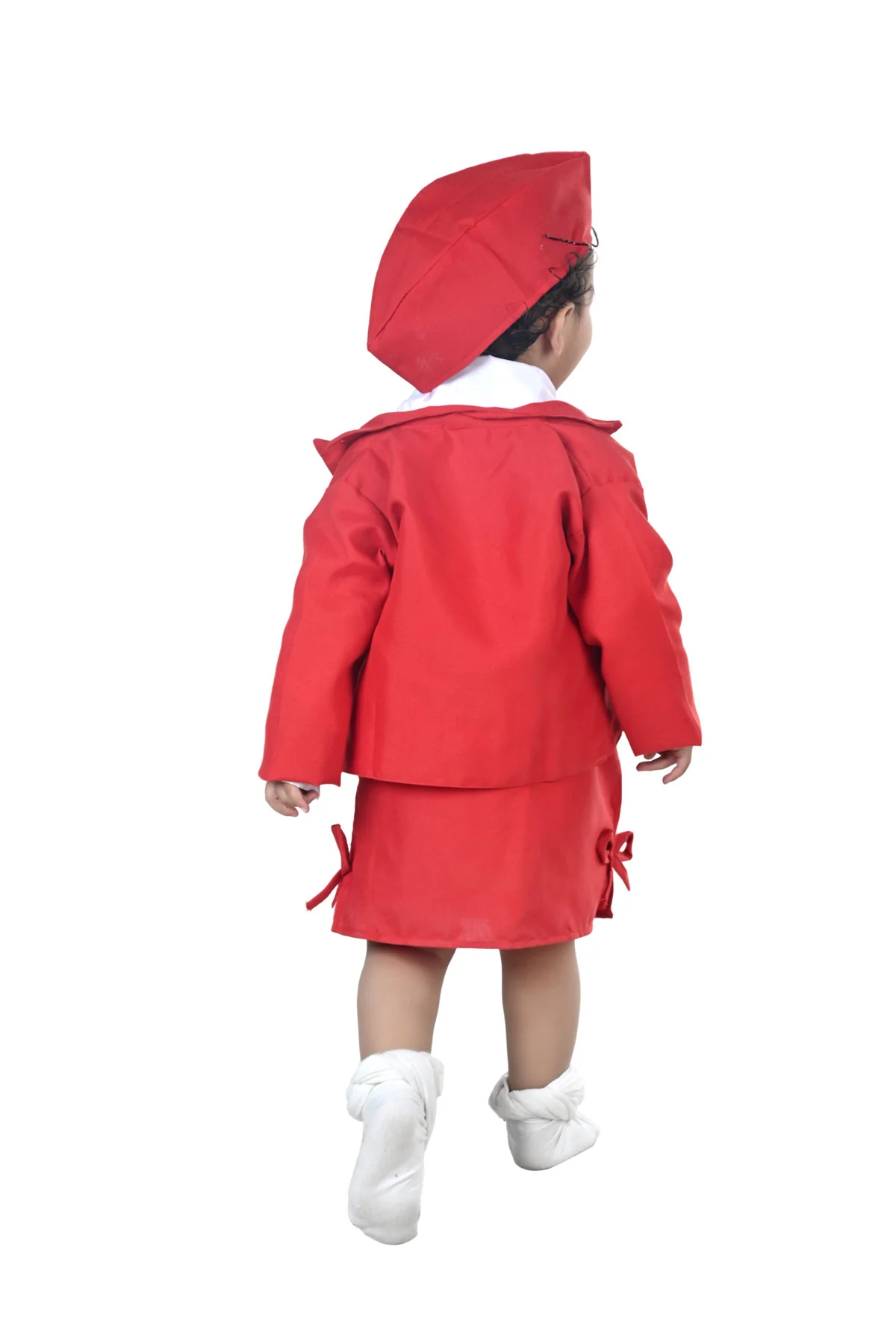 Airline Air Hostess Kids Fancy Dress Costume for Girls - Red - Image 6