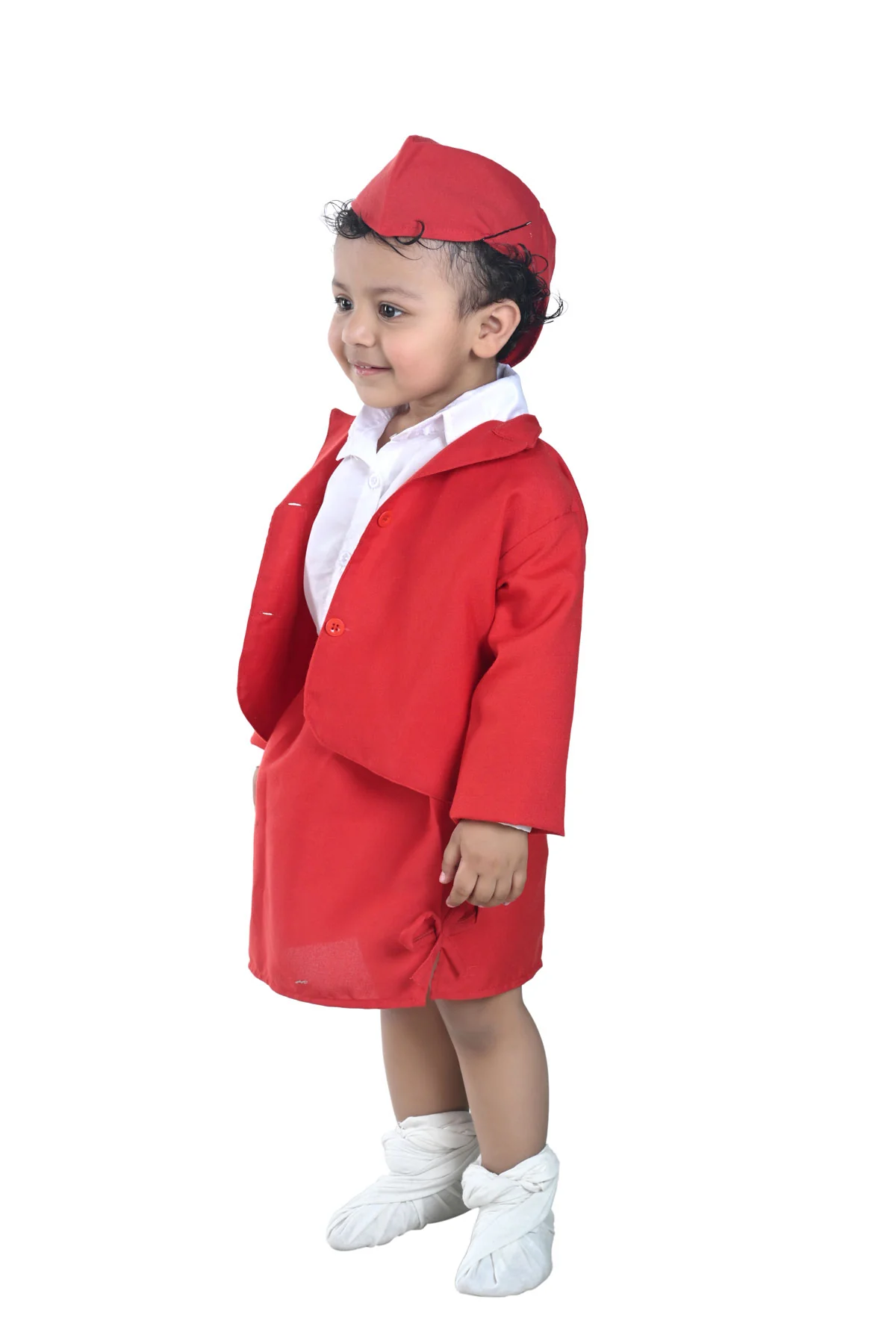 Airline Air Hostess Kids Fancy Dress Costume for Girls - Red - Image 7