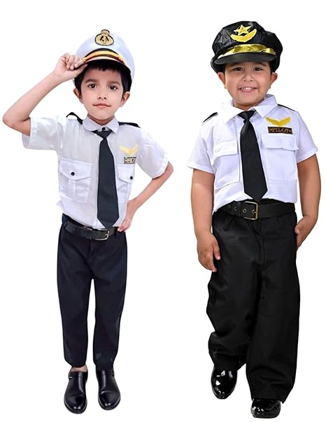 Airline Pilot Professional Helper Kids Fancy Dress Costume | Imported - Image 2