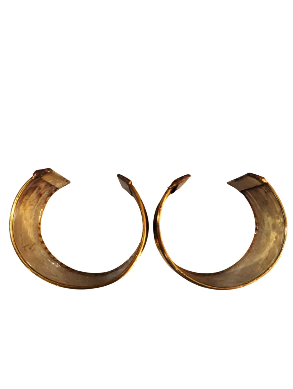 Antique Indian Tribal Golden Cuff Kada Bracelet Bangles (Pair of 2) Fancy Dress Costume Accessory for Girls - Image 4