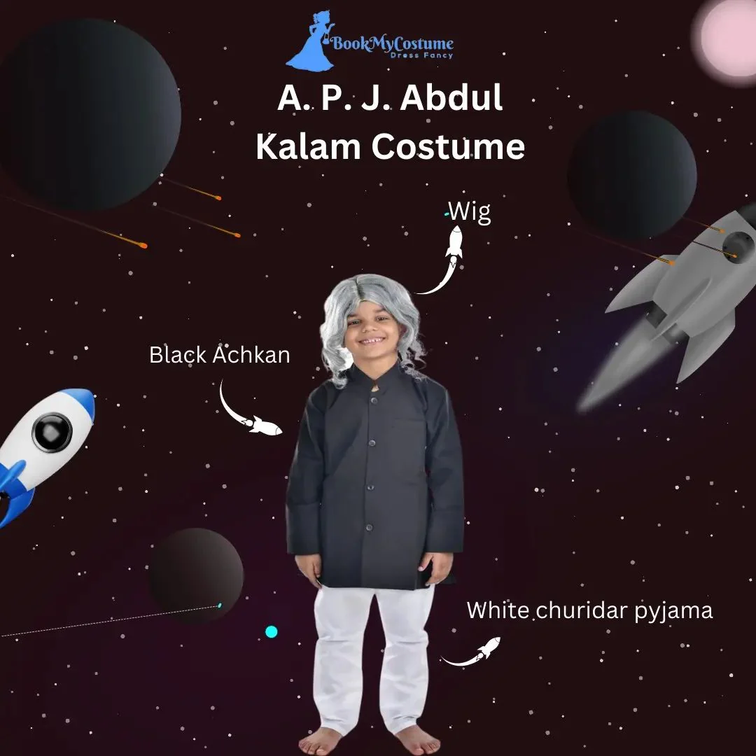 A. P. J. Abdul Kalam Scientist Indian President Kids Fancy Dress Costume - Image 3