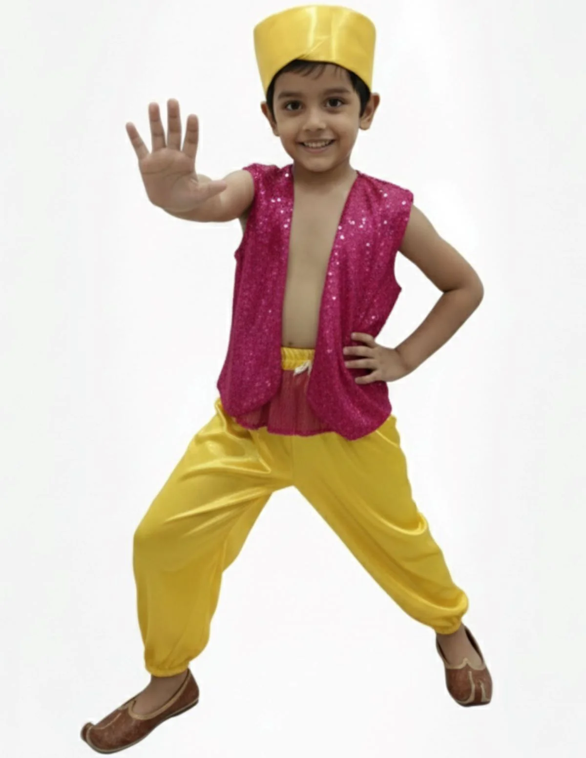 Aladdin Arabian Boys Western Dance Costume for Boys Kids Costume for School Annual Days - Image 4