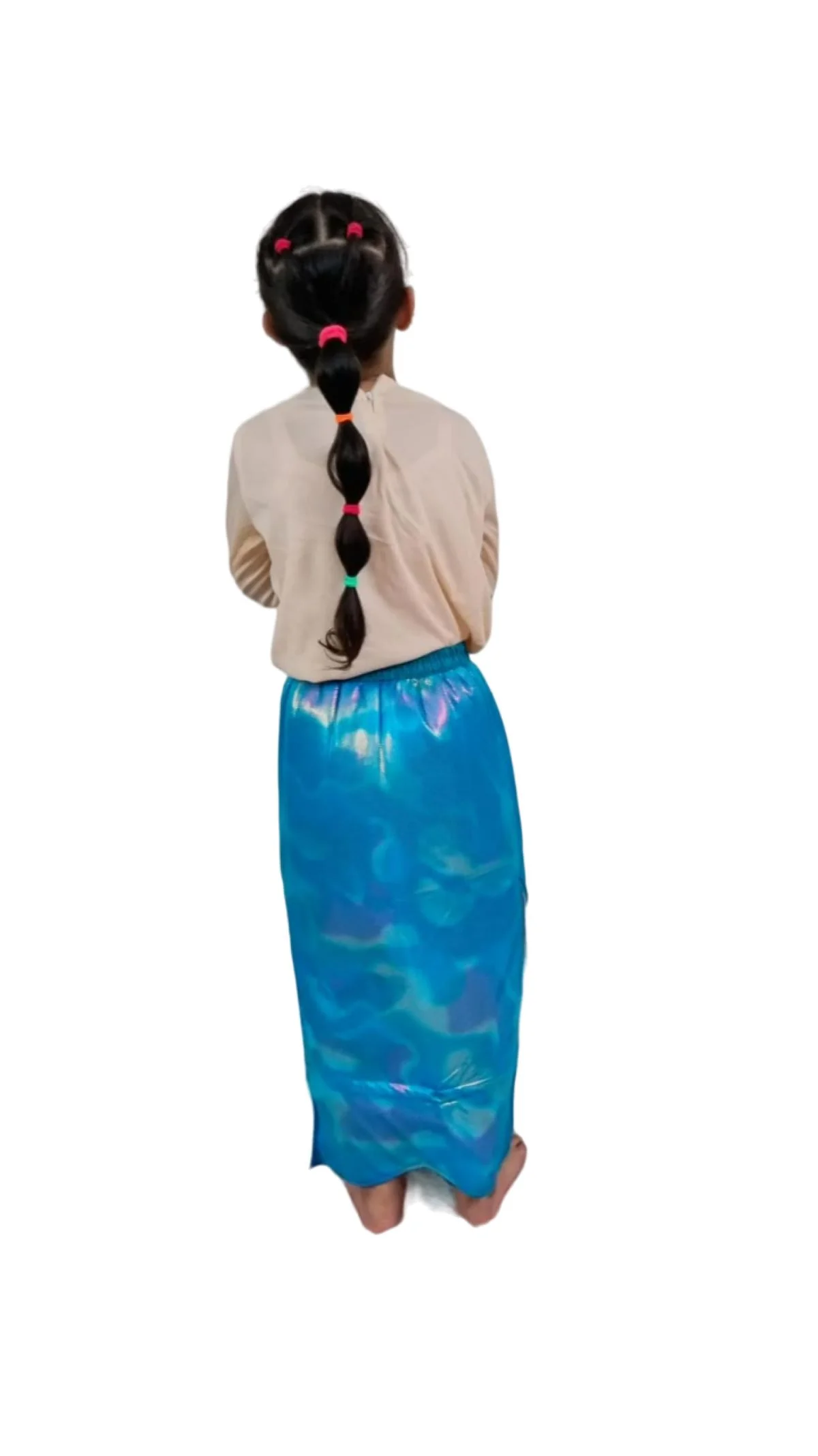 Ariel the Little Mermaid Princess Fairy tale Fancy Dress Costume for Girls - Image 3