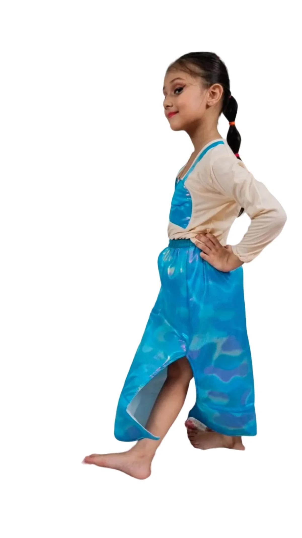 Ariel the Little Mermaid Princess Fairy tale Fancy Dress Costume for Girls - Image 4