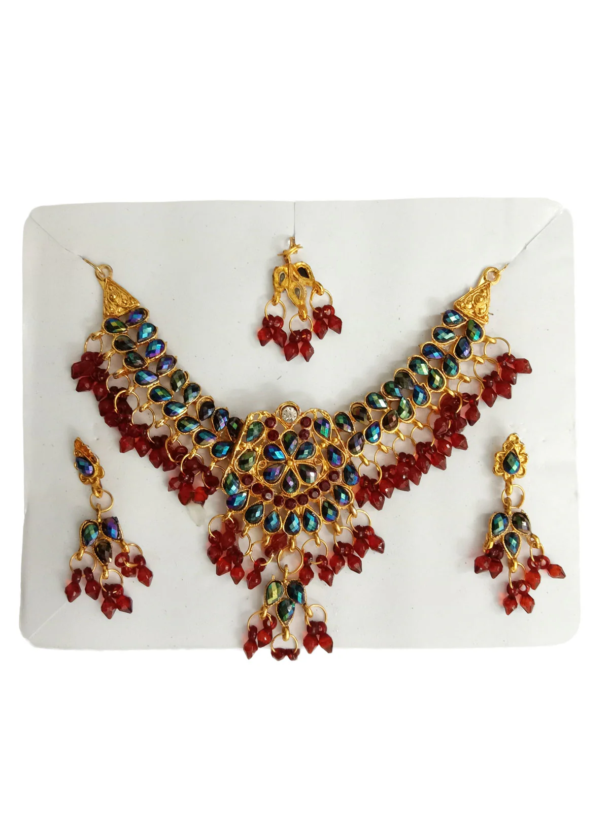 Artificial Multicolor Jewellery Set Kids & Adults Fancy Dress Costume Accessories - Image 2