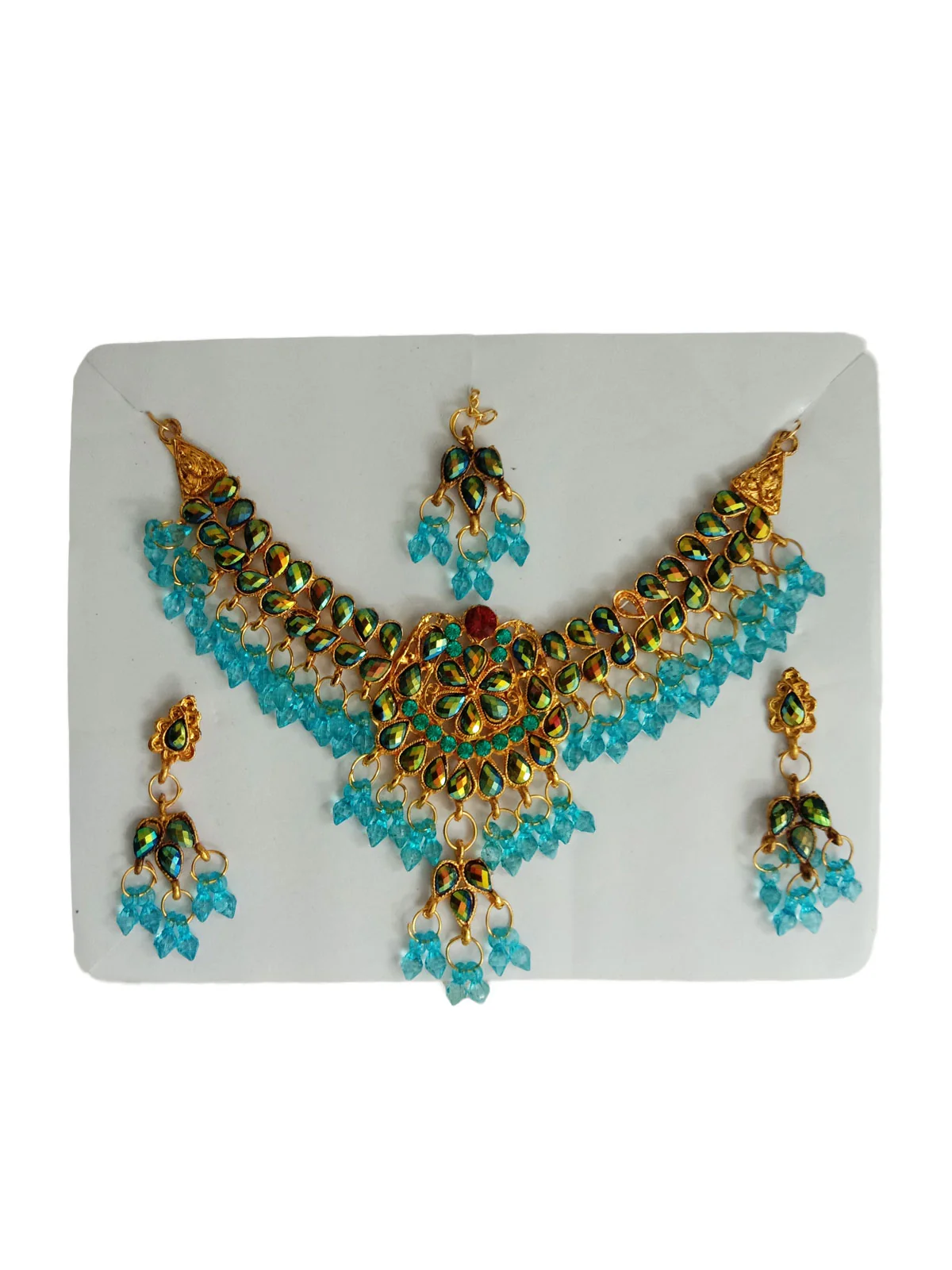 Artificial Multicolor Jewellery Set Kids & Adults Fancy Dress Costume Accessories - Image 3