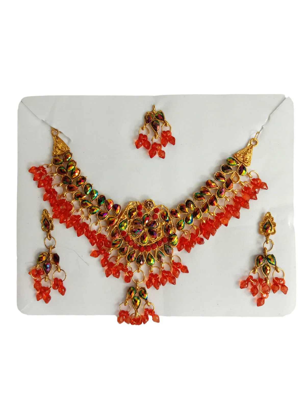 Artificial Multicolor Jewellery Set Kids & Adults Fancy Dress Costume Accessories - Image 4