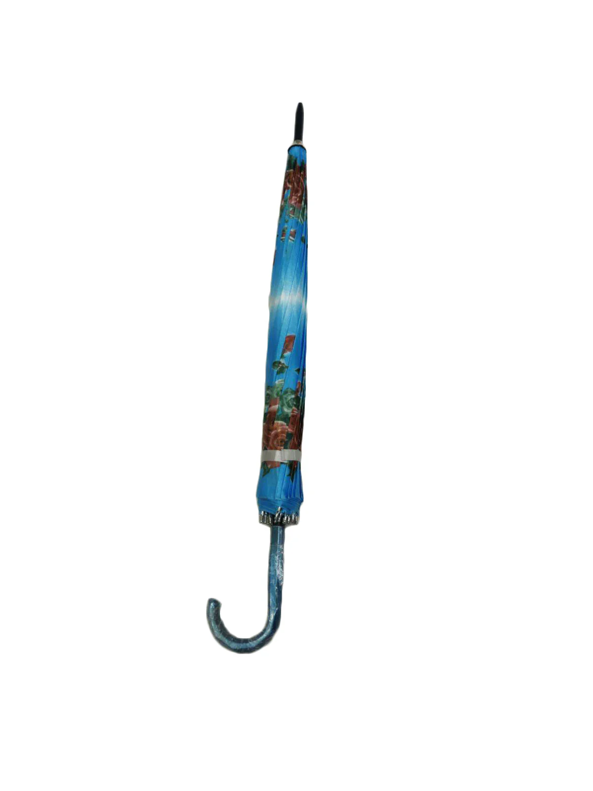 Artistic Full Size Umbrella Floral Blue Parasol Kids & Adults Costume Accessories - Image 3