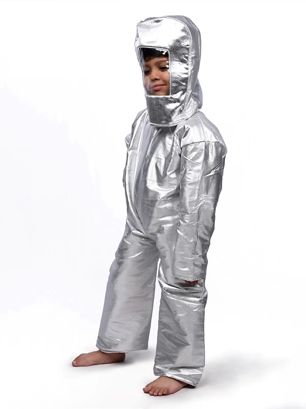 Space Astronaut with Helmet Kids Fancy Dress Costume - Image 4