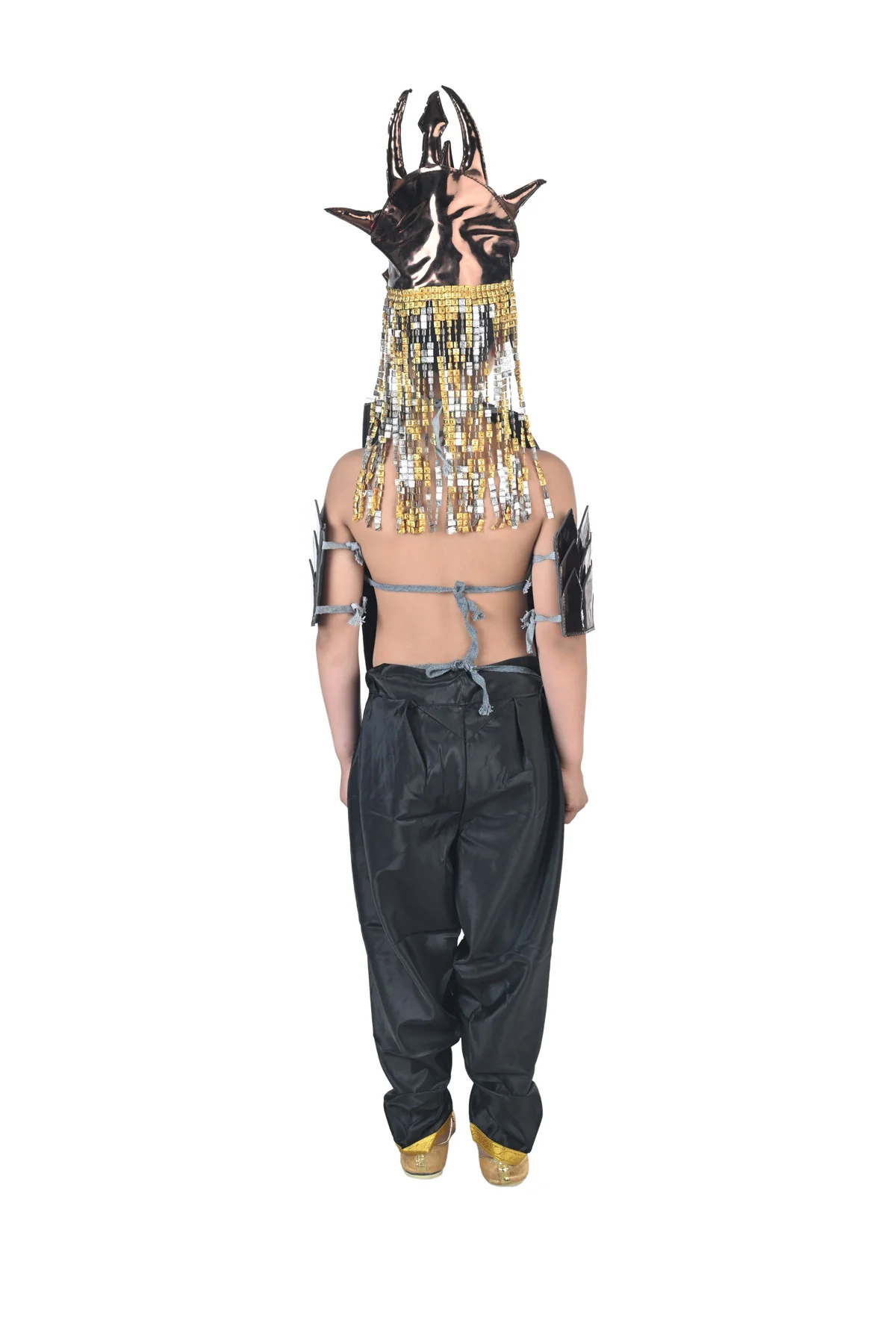 Baahubali Warrior Indian Movies Character with Helmet Kids & Adults Fancy Dress Costume - Image 3