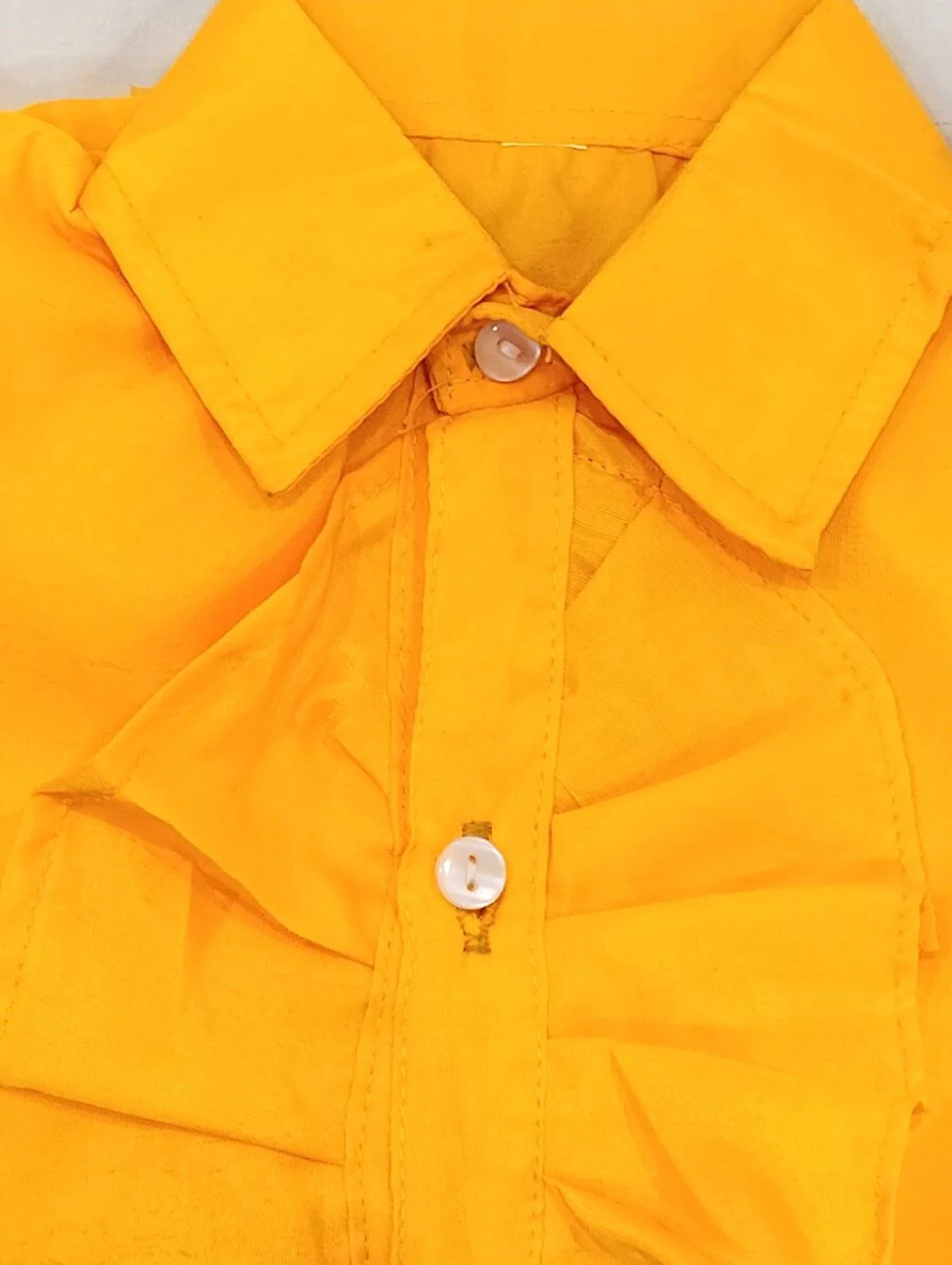 Ballroom Western Dance Yellow Frill Shirt Black Pant Hat & Bow Set Kids Fancy Dress Costume - Image 12