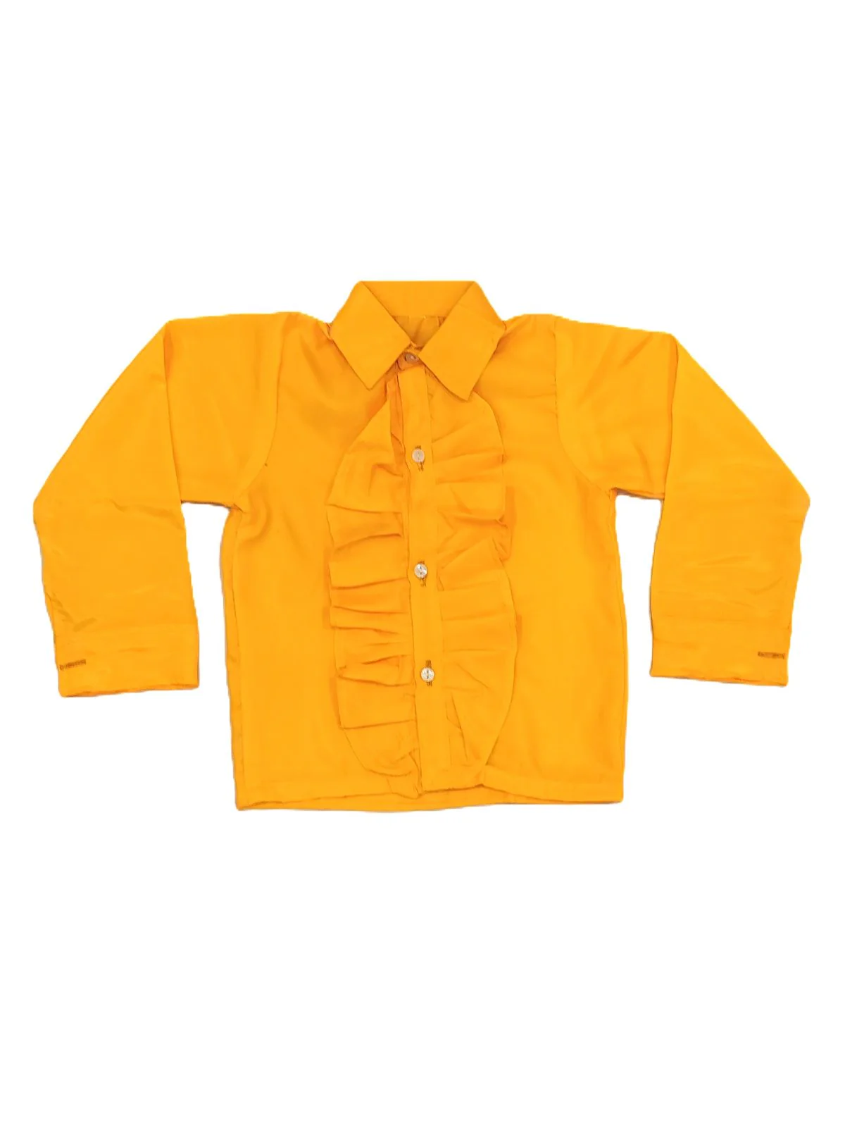 Ballroom Western Dance Yellow Frill Shirt Black Pant Hat & Bow Set Kids Fancy Dress Costume - Image 9