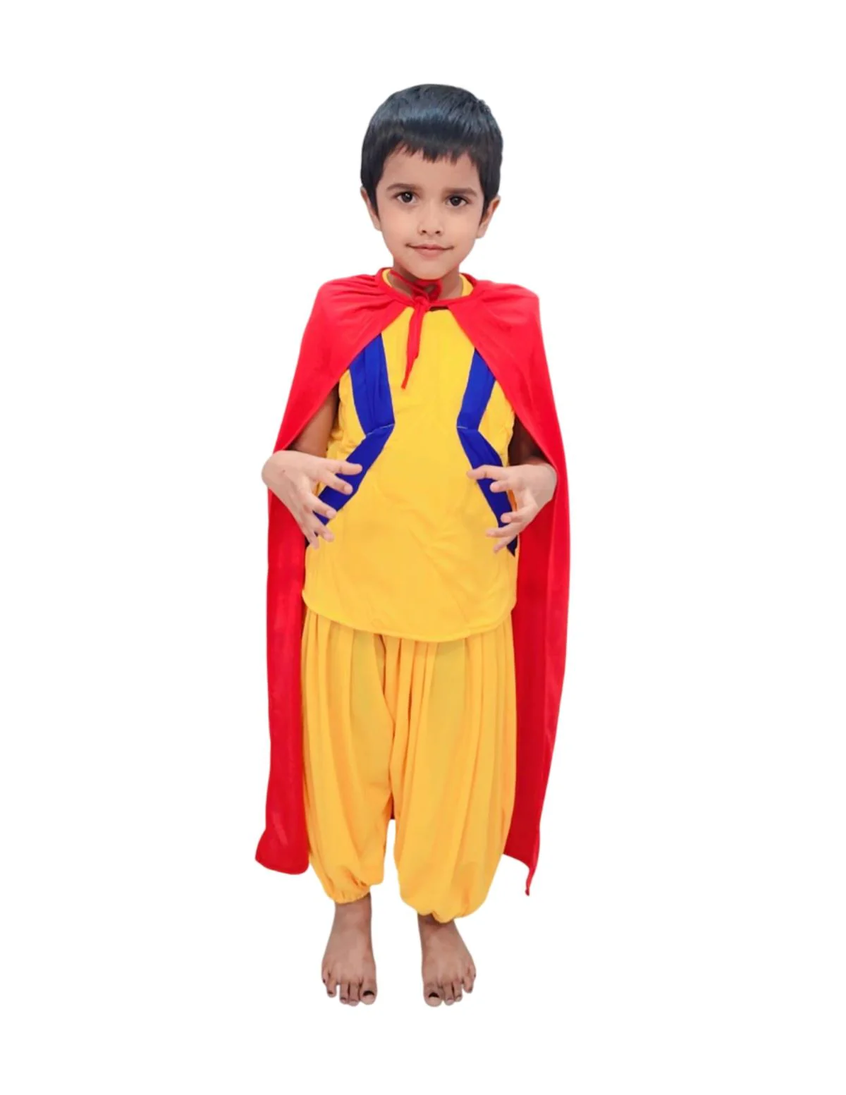 Brave Power Hero Outfit | Superhero Costumes for Kids | Action Warrior Style Super Hero Costumes for Boys | Indian Super Hero Dress for Fancy Dress Competition & Party - Image 4