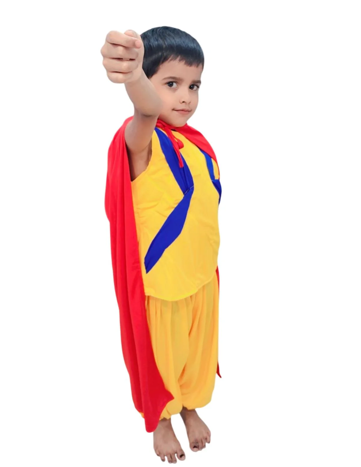 Brave Power Hero Outfit | Superhero Costumes for Kids | Action Warrior Style Super Hero Costumes for Boys | Indian Super Hero Dress for Fancy Dress Competition & Party - Image 6