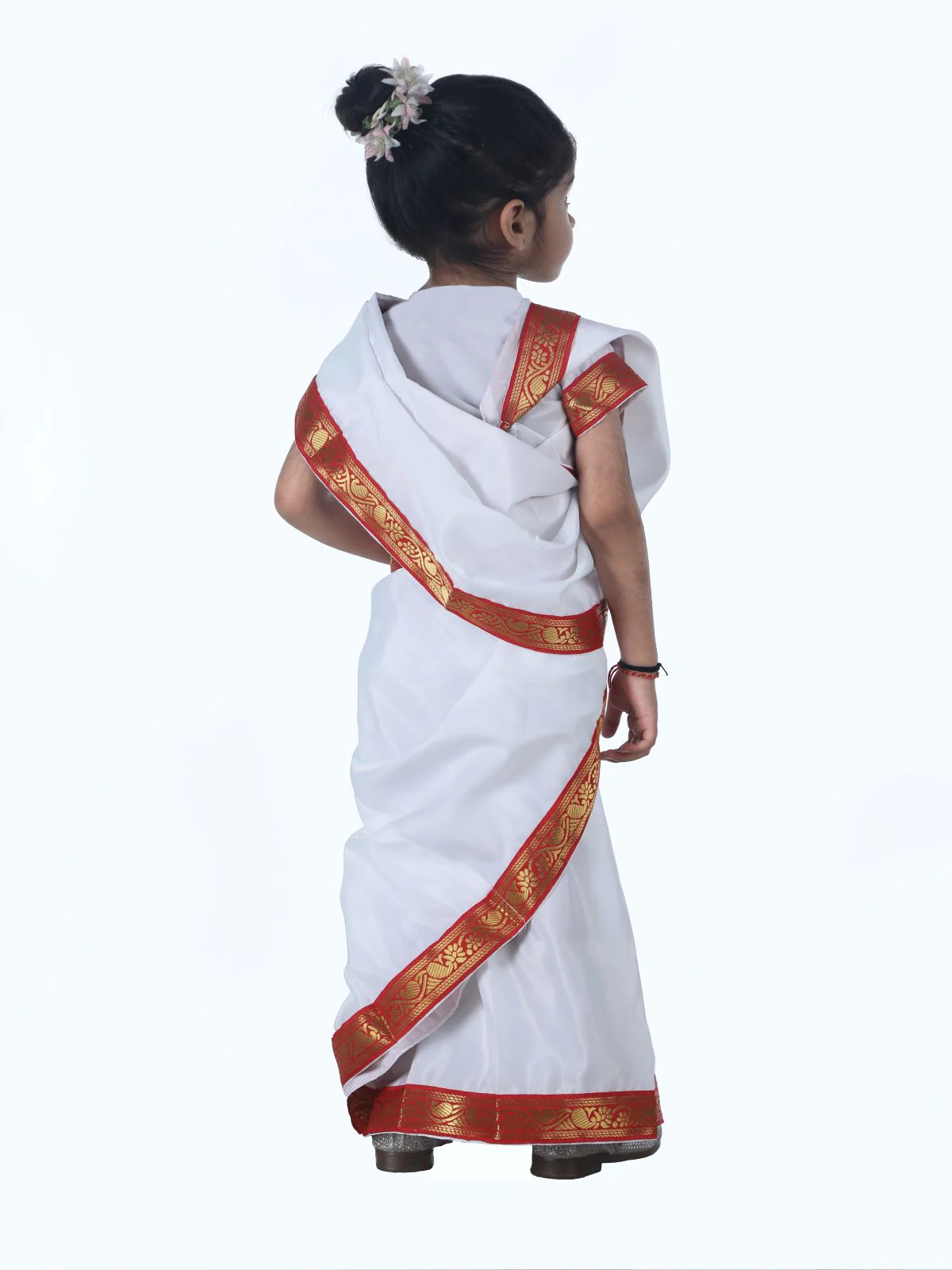 Bengali Saree For Girls Indian States Fancy Dress Costume Girl & Women - Image 4