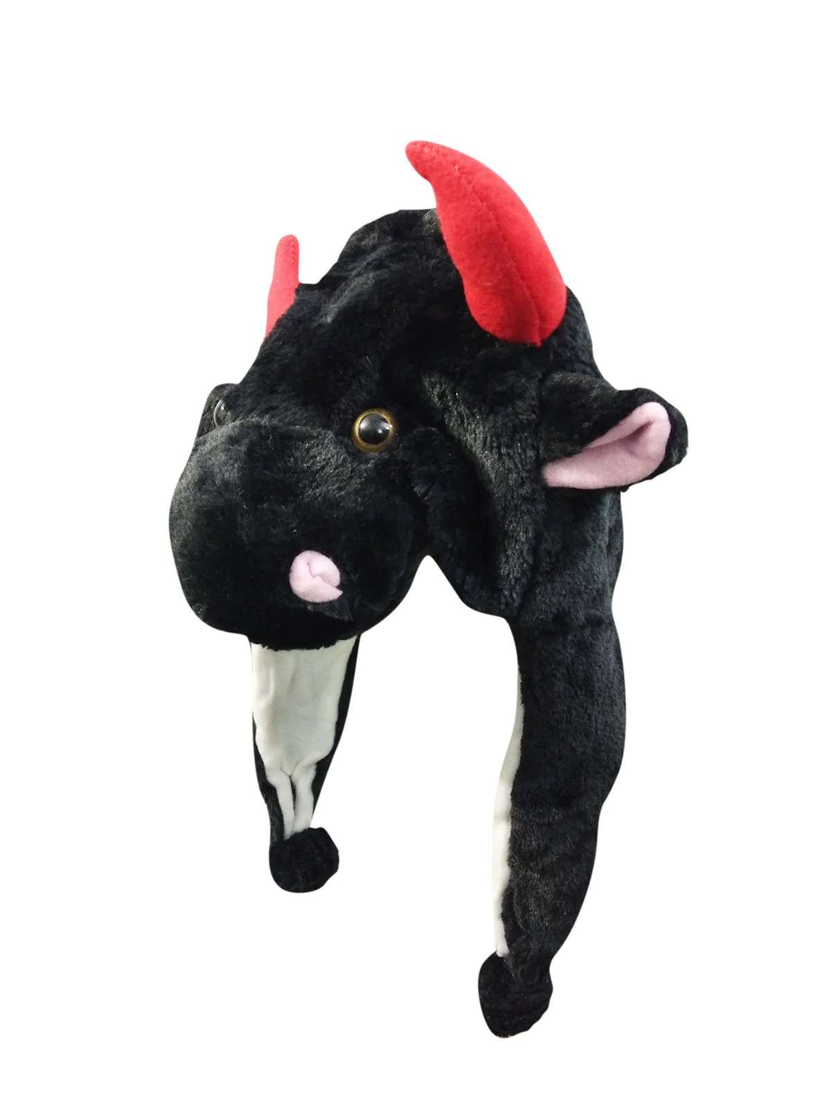 Black Bull Animal Hoodie Kids & Adults Fancy Dress Costume Accessory - Image 3