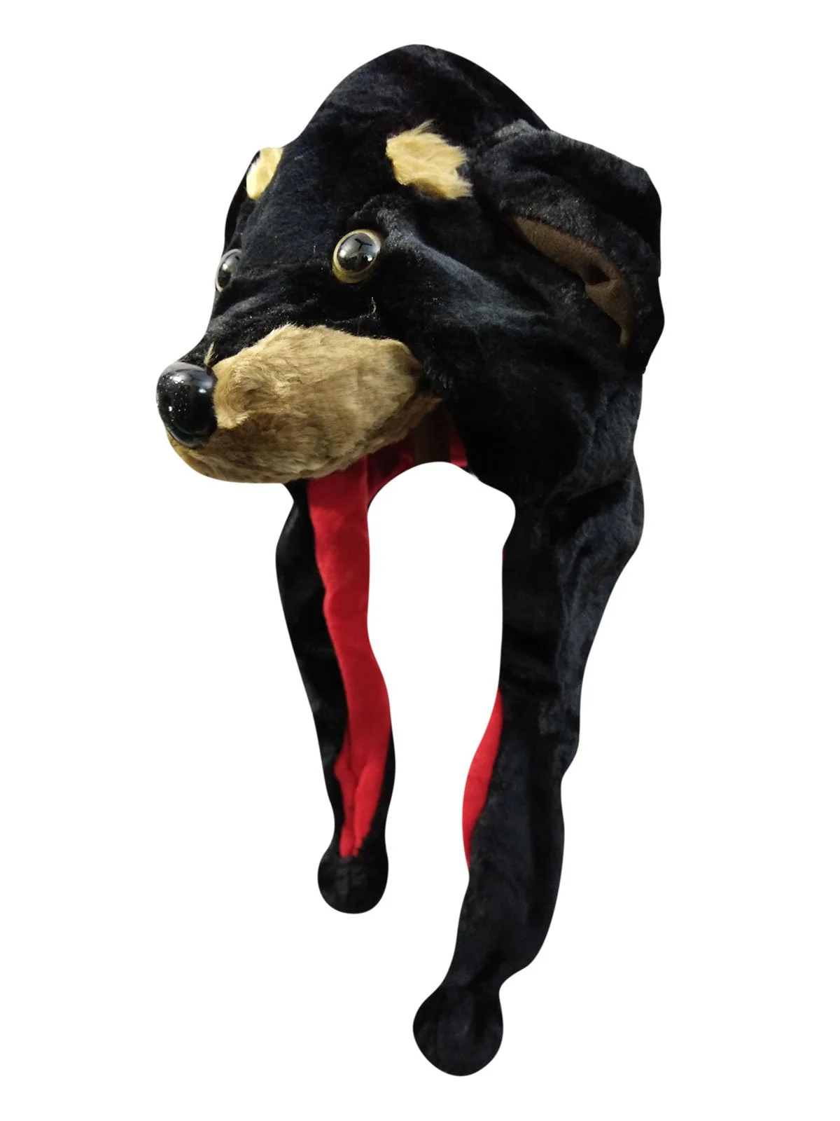 Black Dog Animal Hoodie Kids & Adults Fancy Dress Costume Accessory - Image 3