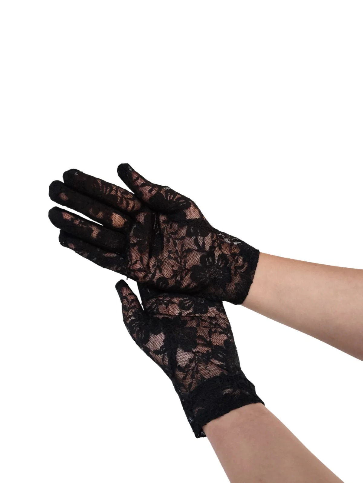Black Hand Lace Gloves Dance Costume Accessory for Girls - Image 7