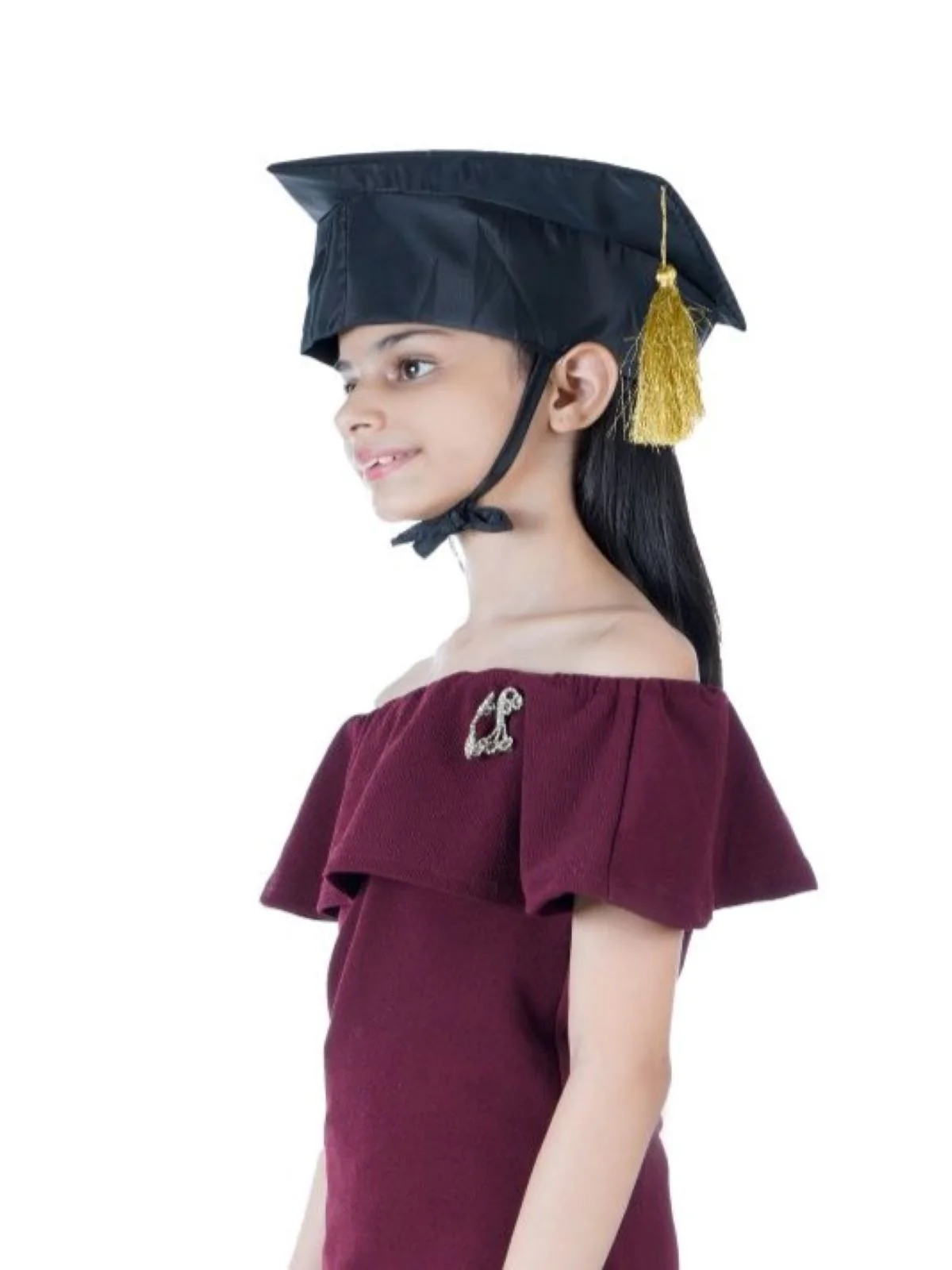 Black Graduate Scholar Cap Graduation Day Kids & Adults Fancy Dress Costume Accessory - Image 11
