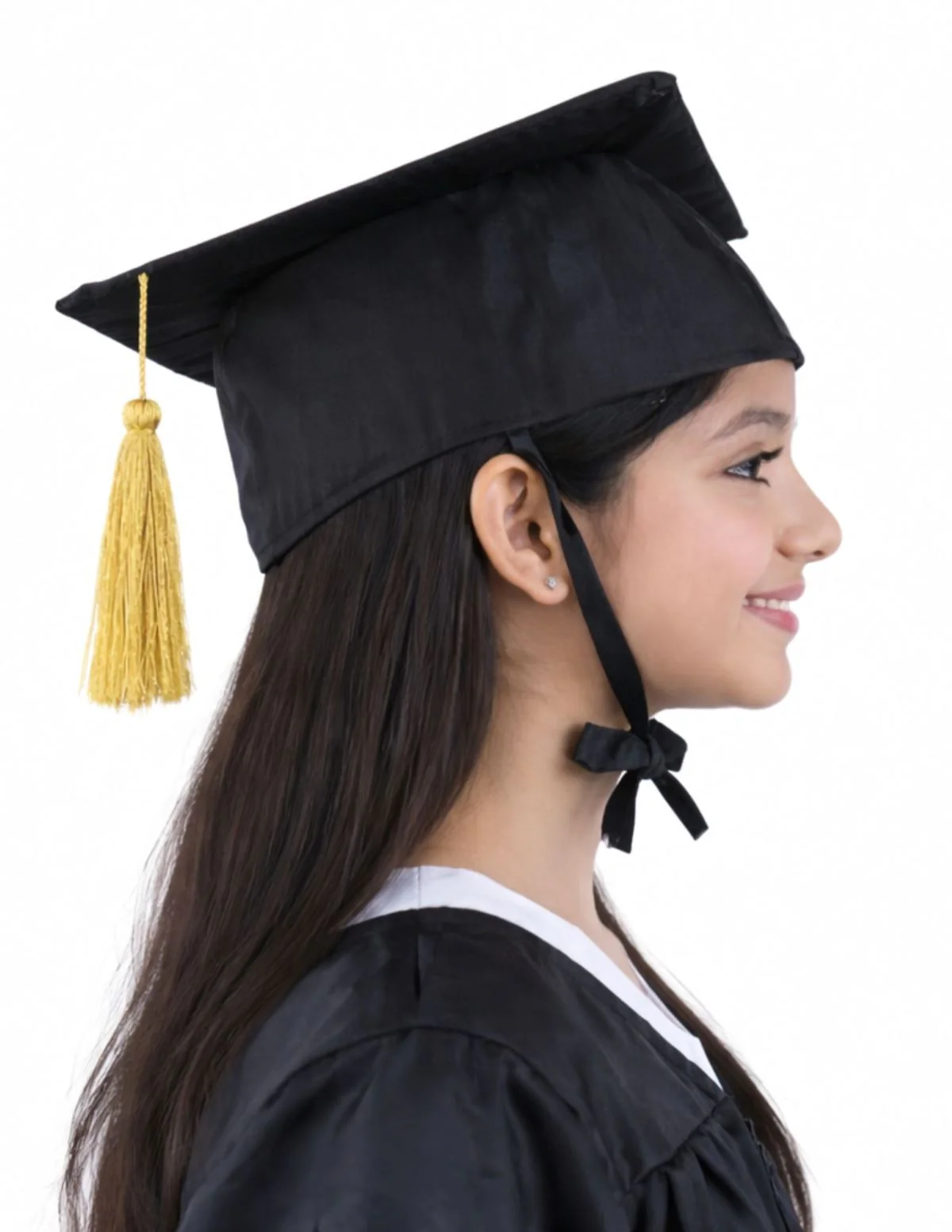Black Graduate Scholar Cap Graduation Day Kids & Adults Fancy Dress Costume Accessory - Image 2