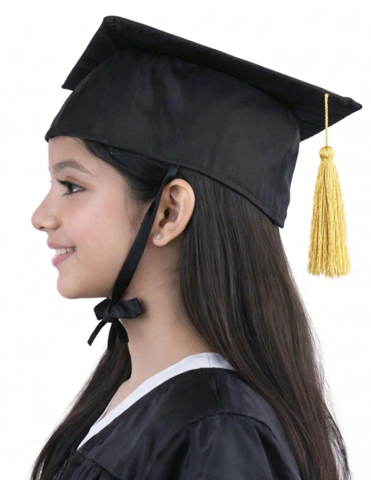 Black Graduate Scholar Cap Graduation Day Kids & Adults Fancy Dress Costume Accessory - Image 4