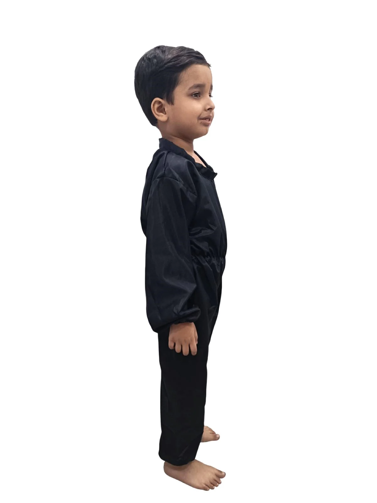 Black Jumpsuit Kids & Adult Fancy Dress Costume - Image 3
