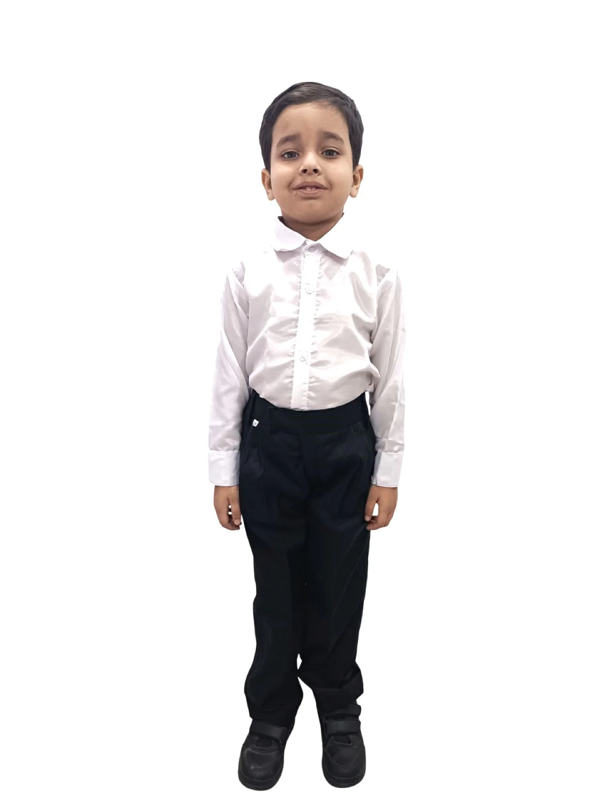 Black Pant and White Shirt Combo for Boys Kids Fancy Dress Costume