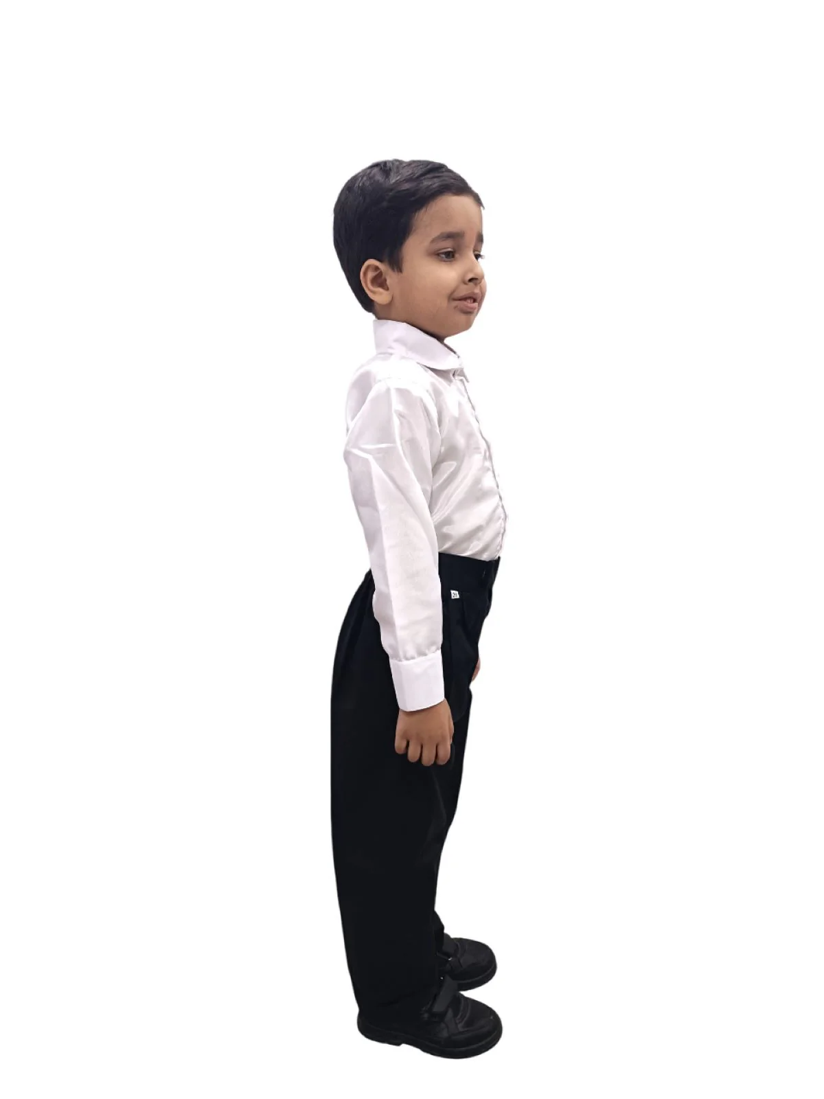 Black Pant and White Shirt Combo for Boys Kids Fancy Dress Costume - Image 4