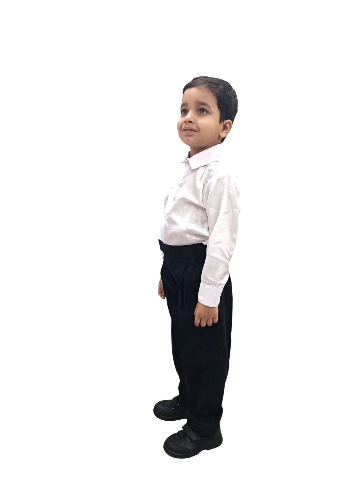Black Pant and White Shirt Combo for Boys Kids Fancy Dress Costume - Image 6