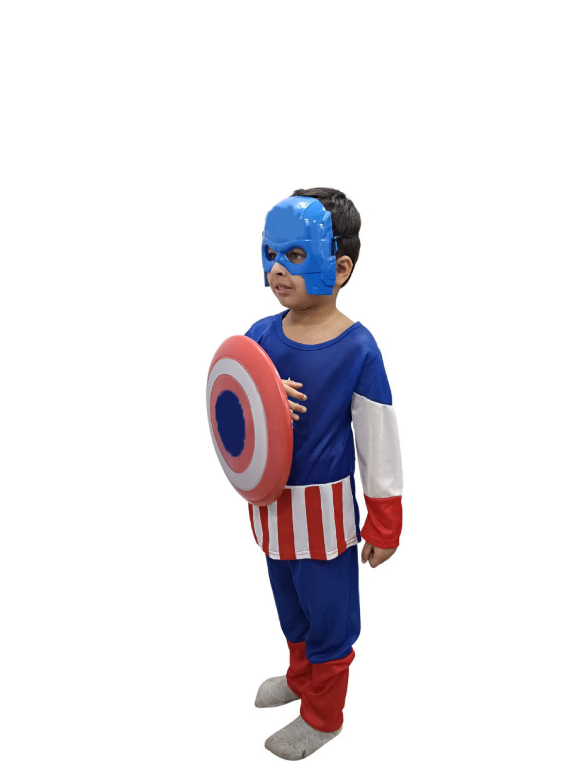 American Superhero Fancy Dress Costume for Kids - Standard - Image 4