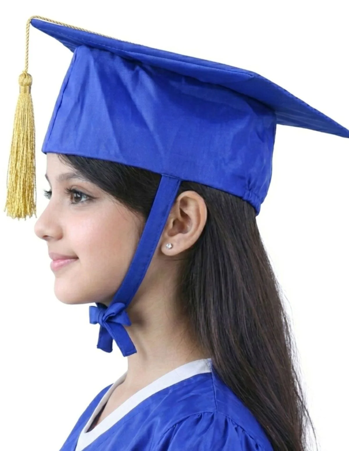 Blue Graduate Scholar Cap Graduation Day Kids & Adults Fancy Dress Costume Accessory - Image 4