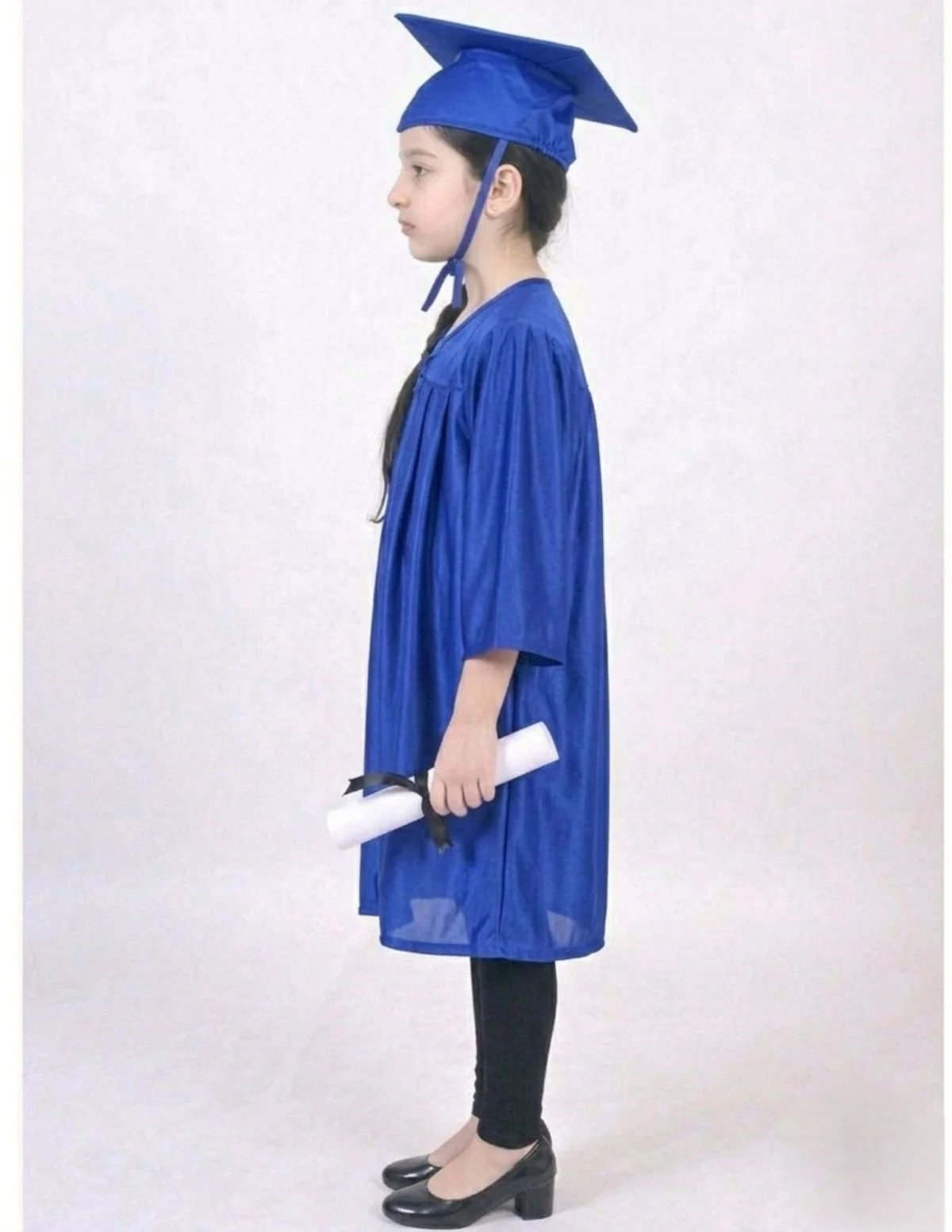 Blue Graduate Scholar Graduation Day Gown Kids & Adults Fancy Dress Costume - Image 10