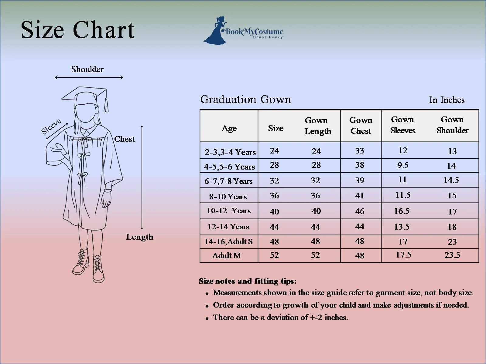 Black Graduate Convocation Degree Graduation Day Gown & Cap Kids & Adults Fancy Dress Costume - Image 2