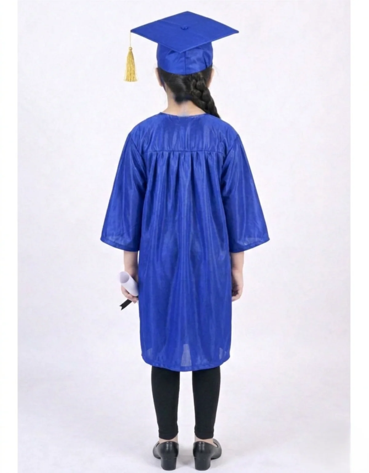 Blue Graduate Scholar Graduation Day Gown Kids & Adults Fancy Dress Costume - Image 9