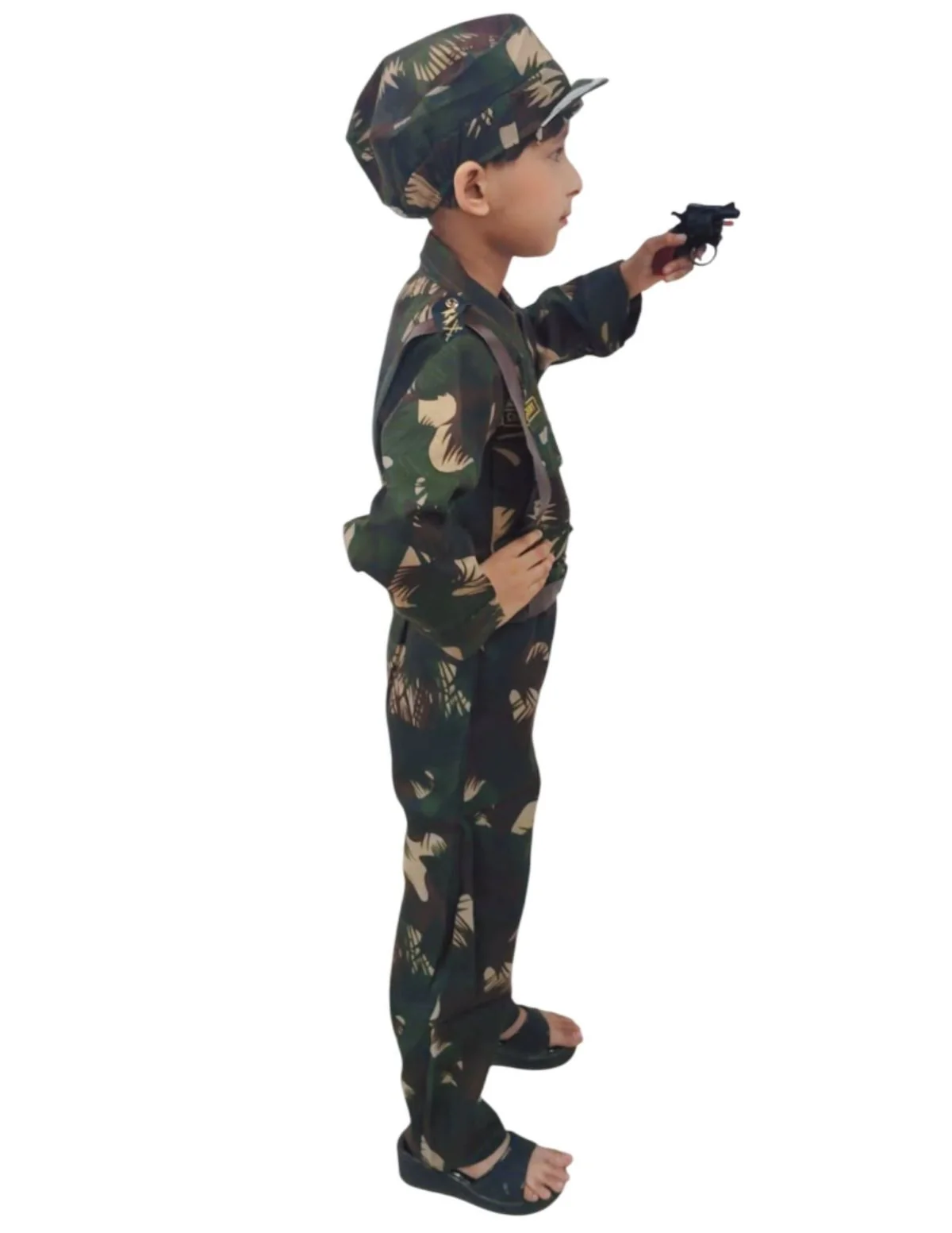 6pcs Army Leaf Print | Independence Day | Army Costume | Community Helper Commando Soldier for Patriotic Events for Role Play - Image 3