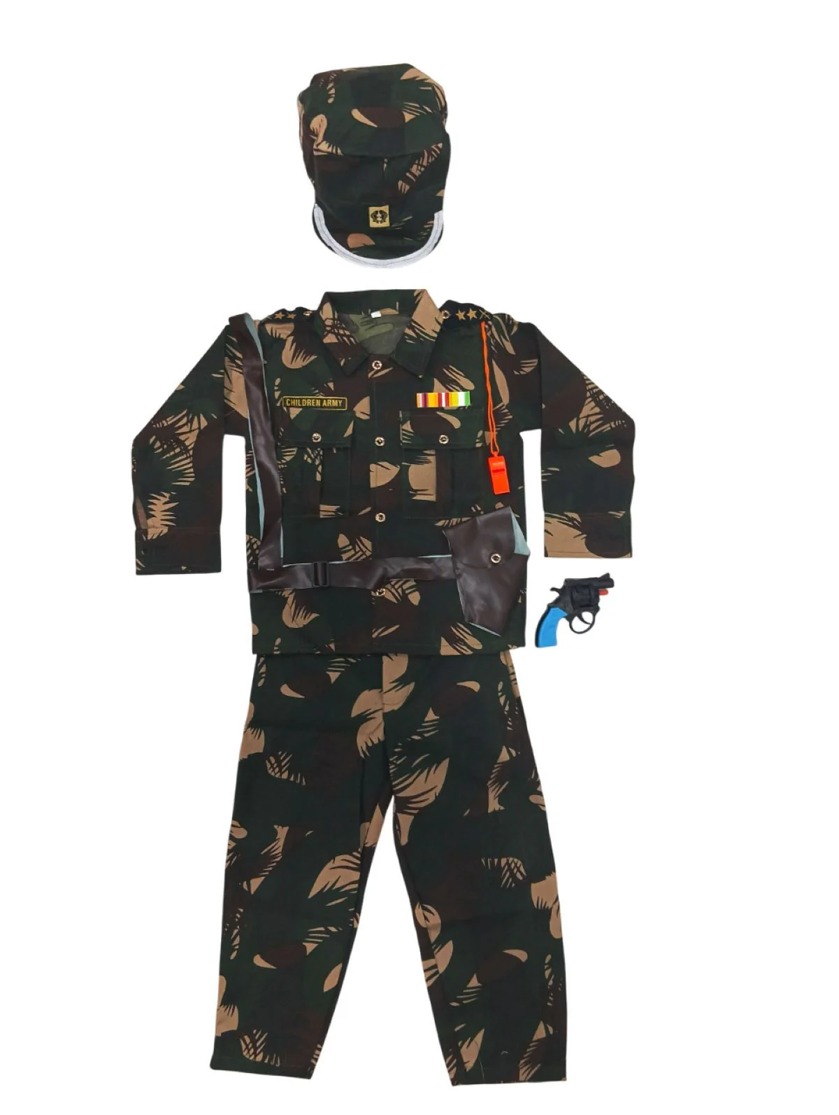6pcs Army Leaf Print | Independence Day | Army Costume | Community Helper Commando Soldier for Patriotic Events for Role Play - Image 7