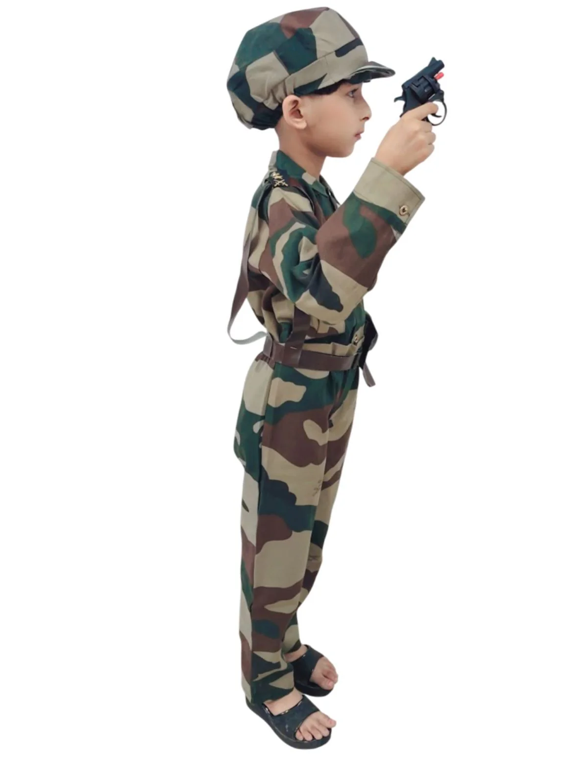 6pcs Military Woodland Print | Independence Day | Army Dress | Community Helper Soldier for Patriotic Events for Role Play - Image 4