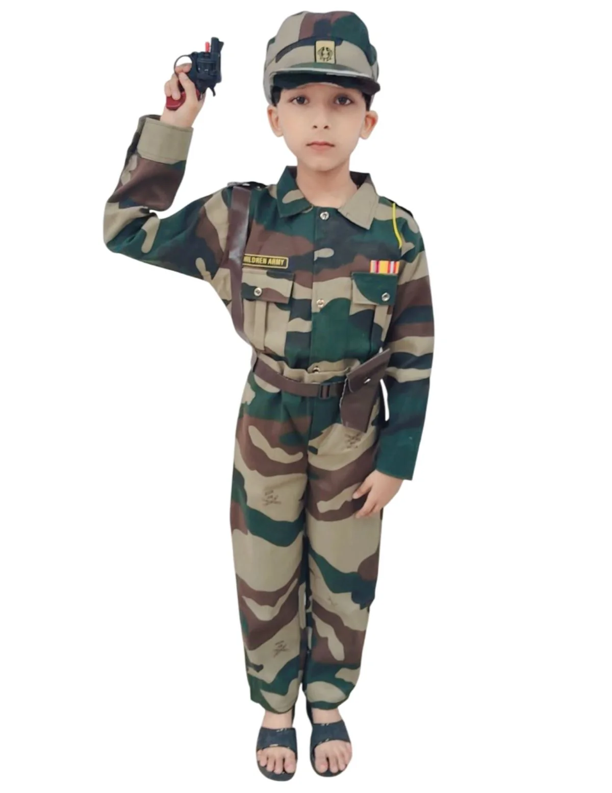 6pcs Military Woodland Print | Independence Day | Army Dress | Community Helper Soldier for Patriotic Events for Role Play - Image 7