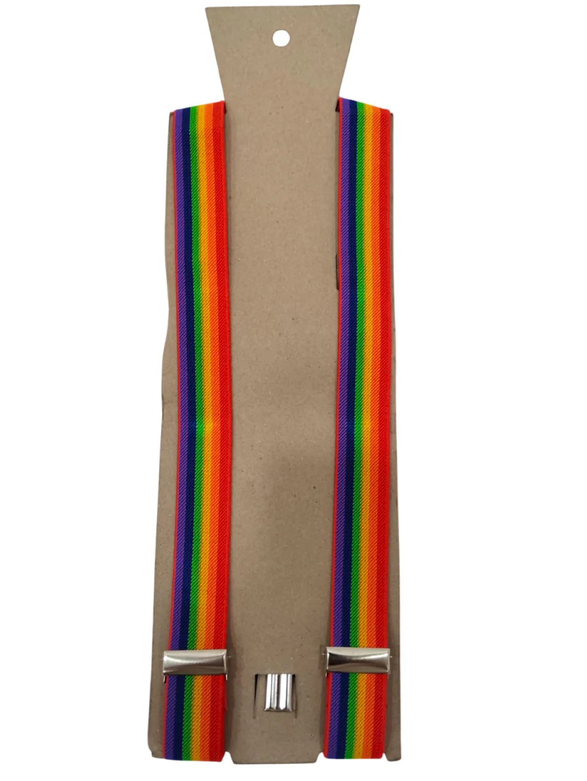 Adjustable Elastic Y-Back Style Unisex Rainbow Suspender for Adults – Fancy Dress Costume Accessory with Strong Metal Clips - Image 4