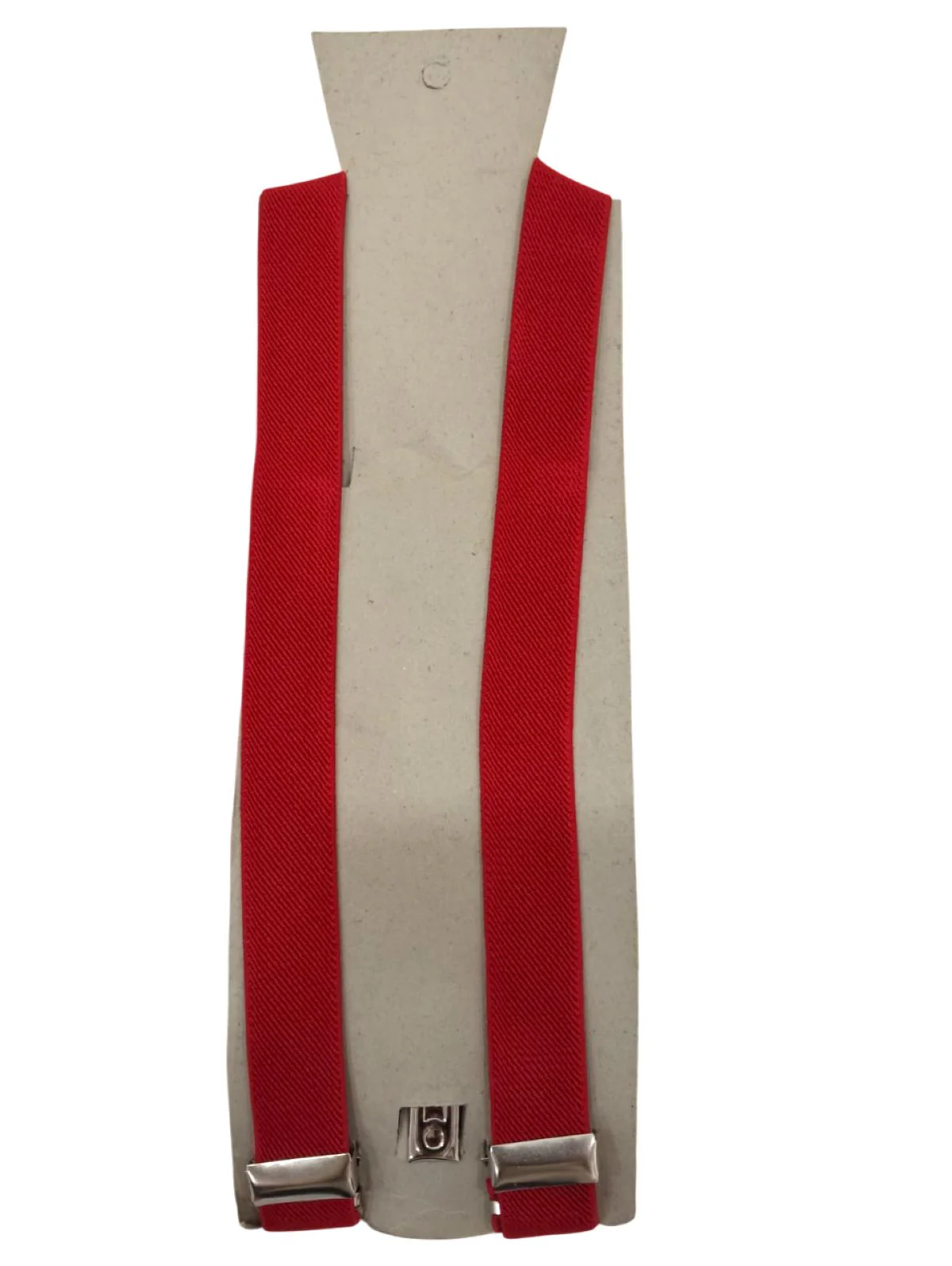 Adjustable Elastic Y-Back Style Unisex Red Suspender for Adults – Fancy Dress Costume Accessory with Strong Metal Clips - Image 4