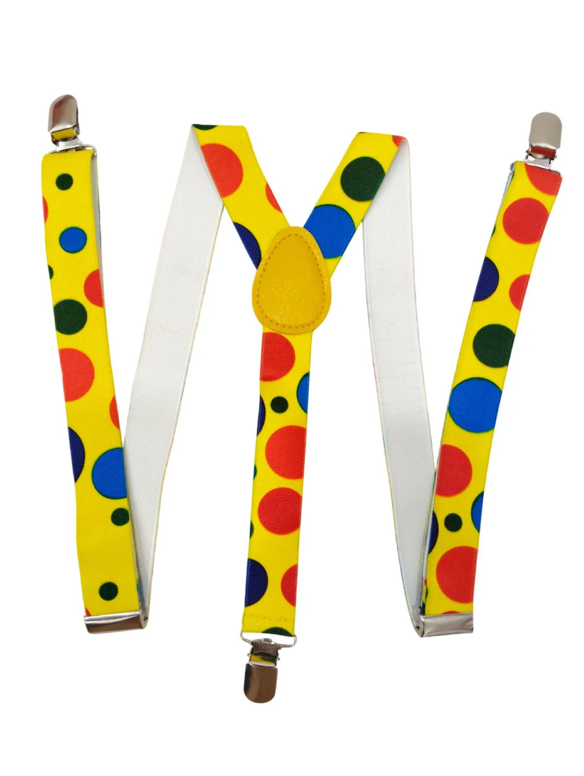 Adjustable Elastic Y-Back Style Unisex Suspender in Joker Look for Adults – Fancy Dress Costume Accessory with Strong Metal Clips - Image 2