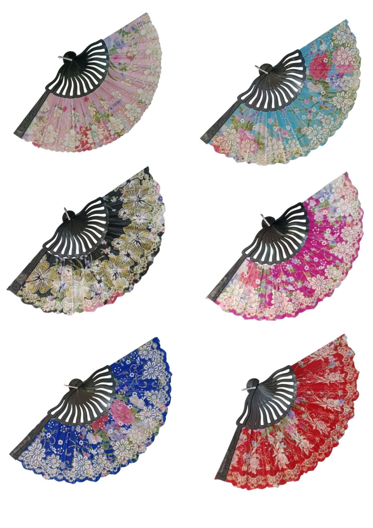 Assorted Plastic Japanese Dance Fan – Elegant Fancy Dress Costume Accessories for Kids & Adults| Perfect for Group Annual Day Dances