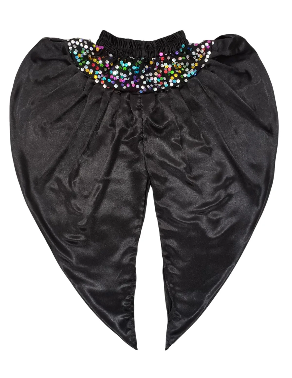 Black Indo-Western Dress | Multicolor Sequin Sleeveless V-Neck Jacket with Dhoti Style Pant | Western Dress Costume for Boys | Dance Dress for Kids - Image 9